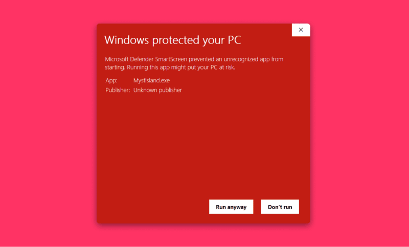 Scam interview on Windows
